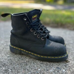 Dr. Martens Boots, Mens 8, Black Leather